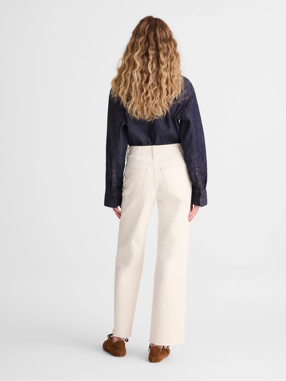 Madewell The Perfect Vintage Wide-Leg Crop Jean in Vintage Canvas Size 25 NWT - Picture 4 of 13